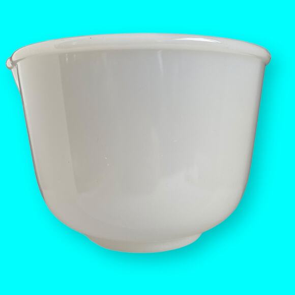 Vintage White Glass Glasbake Made for Sunbeam Mixing Bowl 20 CJ - Picture 5 of 8